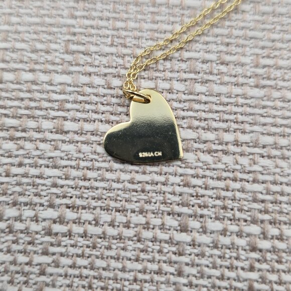 18 Inch Gold Over Sterling Silver Love Always Heart Necklace A6279 - Picture 4 of 7